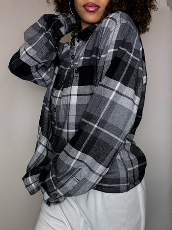 Surchemise à carreaux noir WOOLRICH M vintage