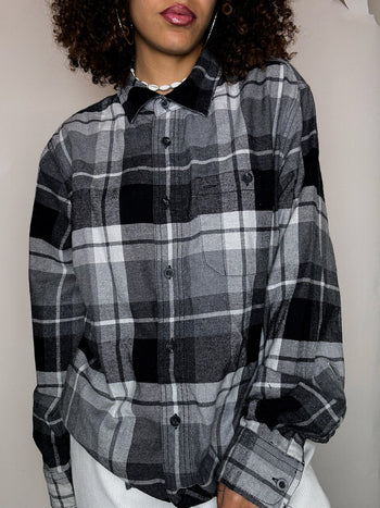 Surchemise à carreaux noir WOOLRICH M vintage