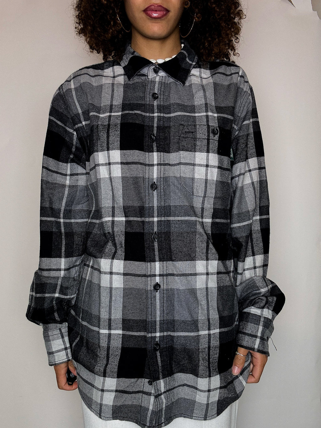 Surchemise à carreaux noir WOOLRICH M vintage