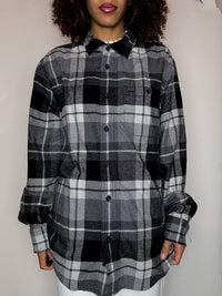 Surchemise à carreaux noir WOOLRICH M vintage
