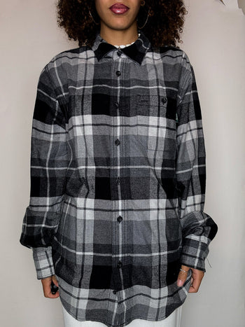 Surchemise à carreaux noir WOOLRICH M vintage