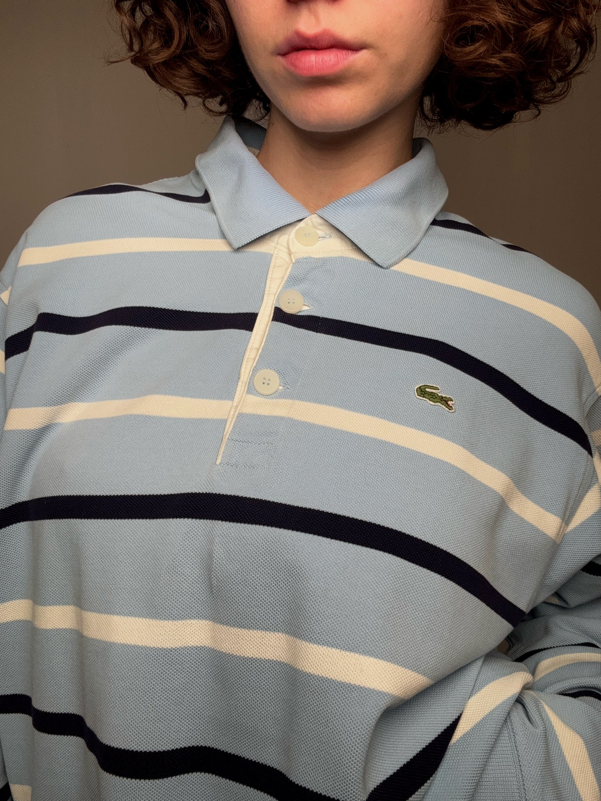 Polo rayé Lacoste XL vintage