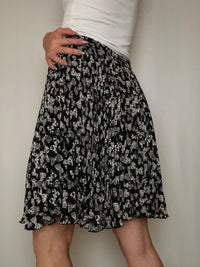 Jupe fluide à motifs M/L vintage
