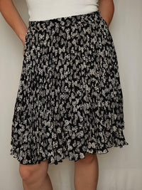 Jupe fluide à motifs M/L vintage