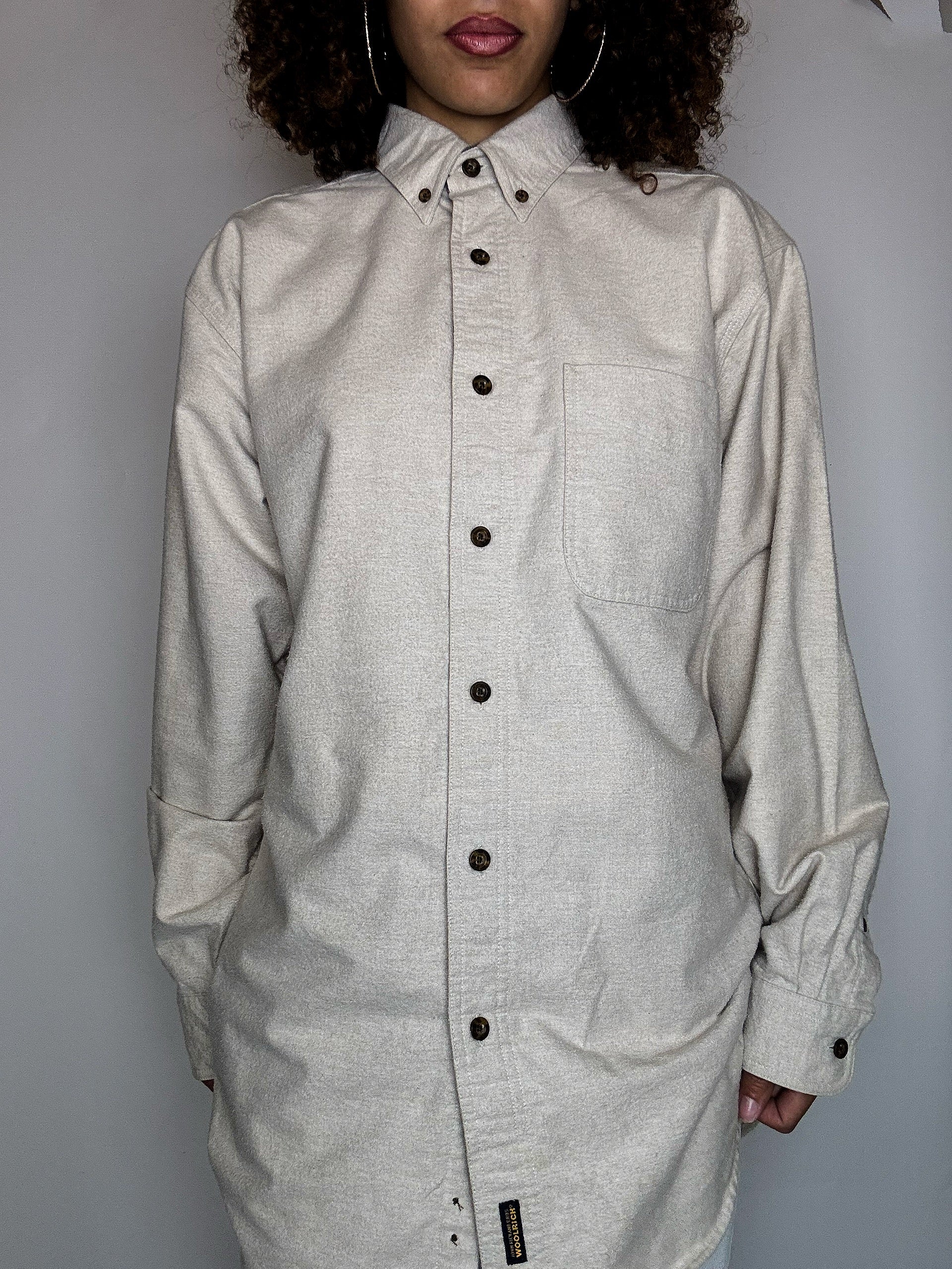 Surchemise beige WOOLRICH L vintage