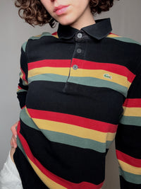 Polo rayé Lacoste M vintage