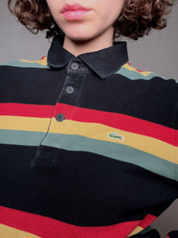 Polo rayé Lacoste M vintage