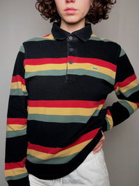 Polo rayé Lacoste M vintage
