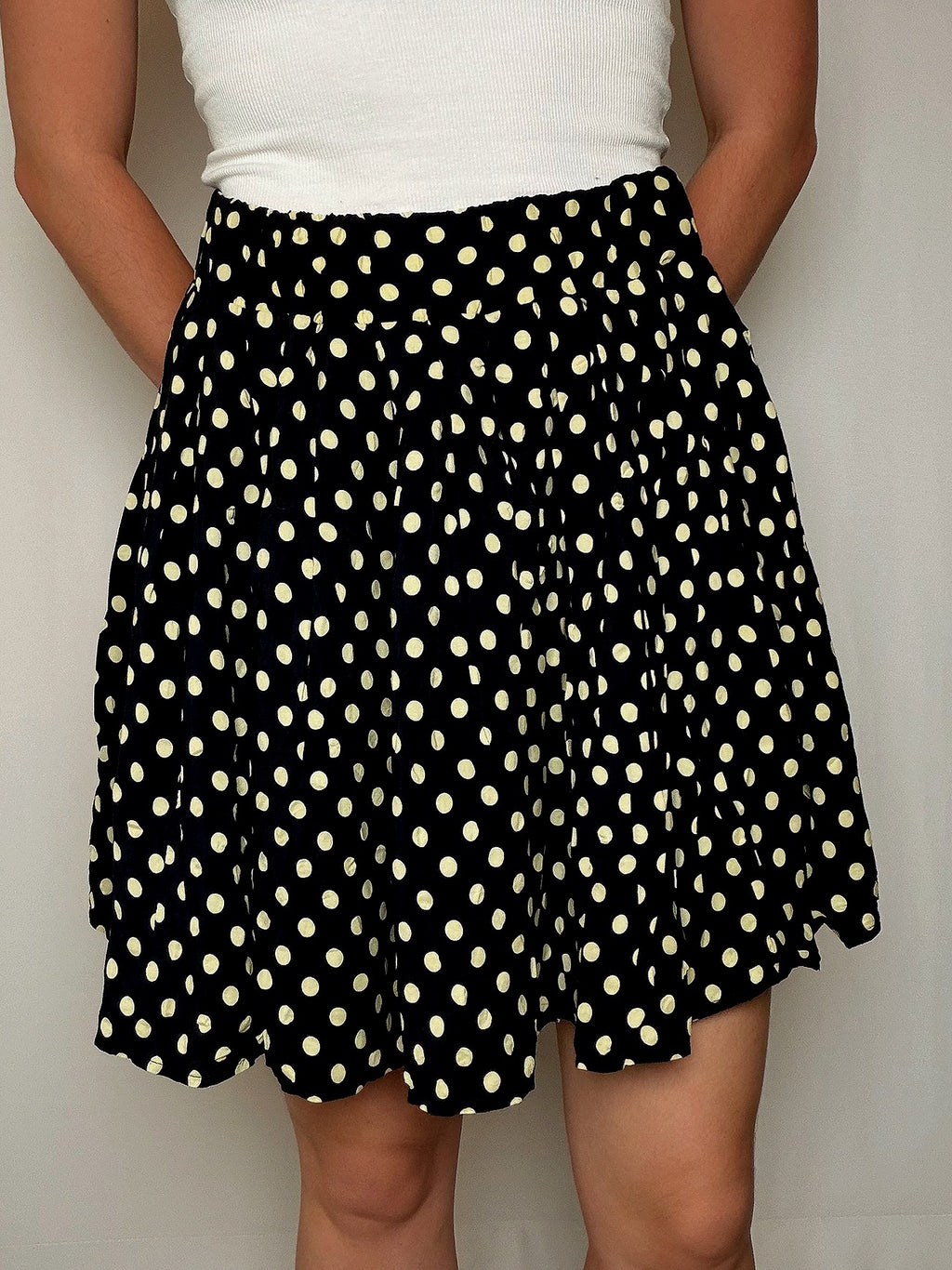 Jupe fluide polka dots M/L vintage