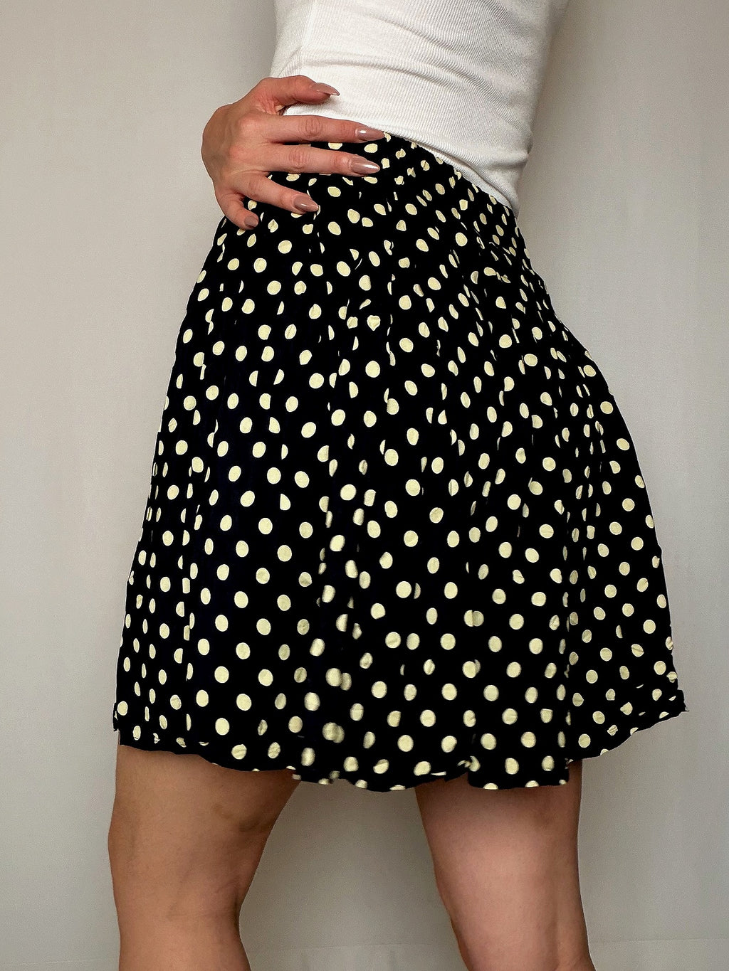 Jupe fluide polka dots M/L vintage