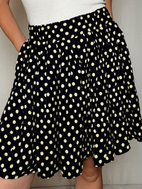 Jupe fluide polka dots M/L vintage