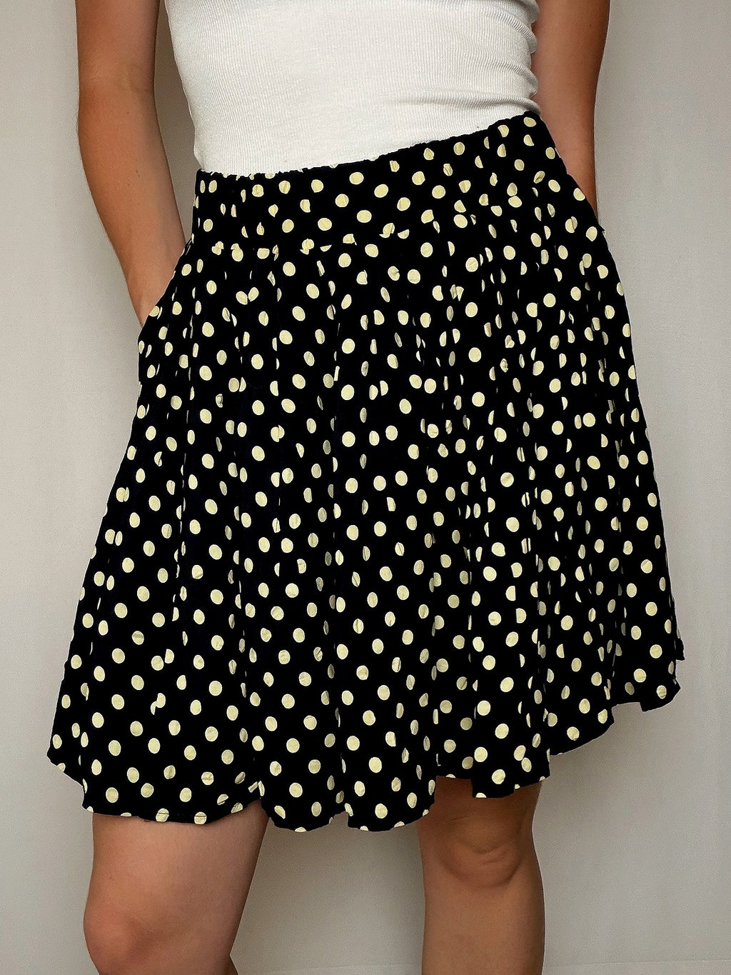 Jupe fluide polka dots M/L vintage