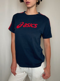 Tee shirt Asics marine M vintage