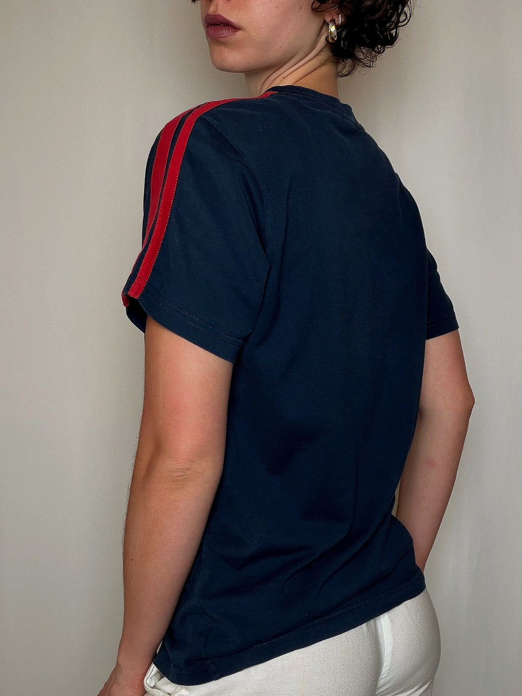 Tee shirt Asics marine M vintage
