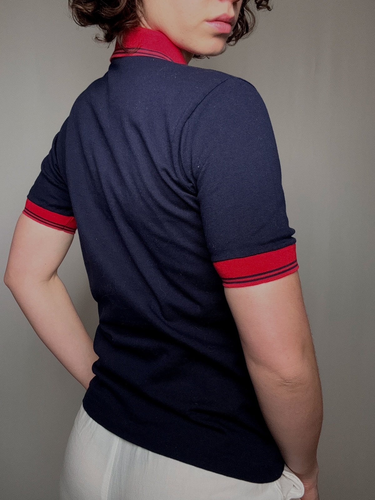 Polo bicolore Nike S vintage