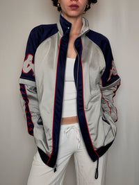 Jacket de sport grise et marine Kappa M vintage
