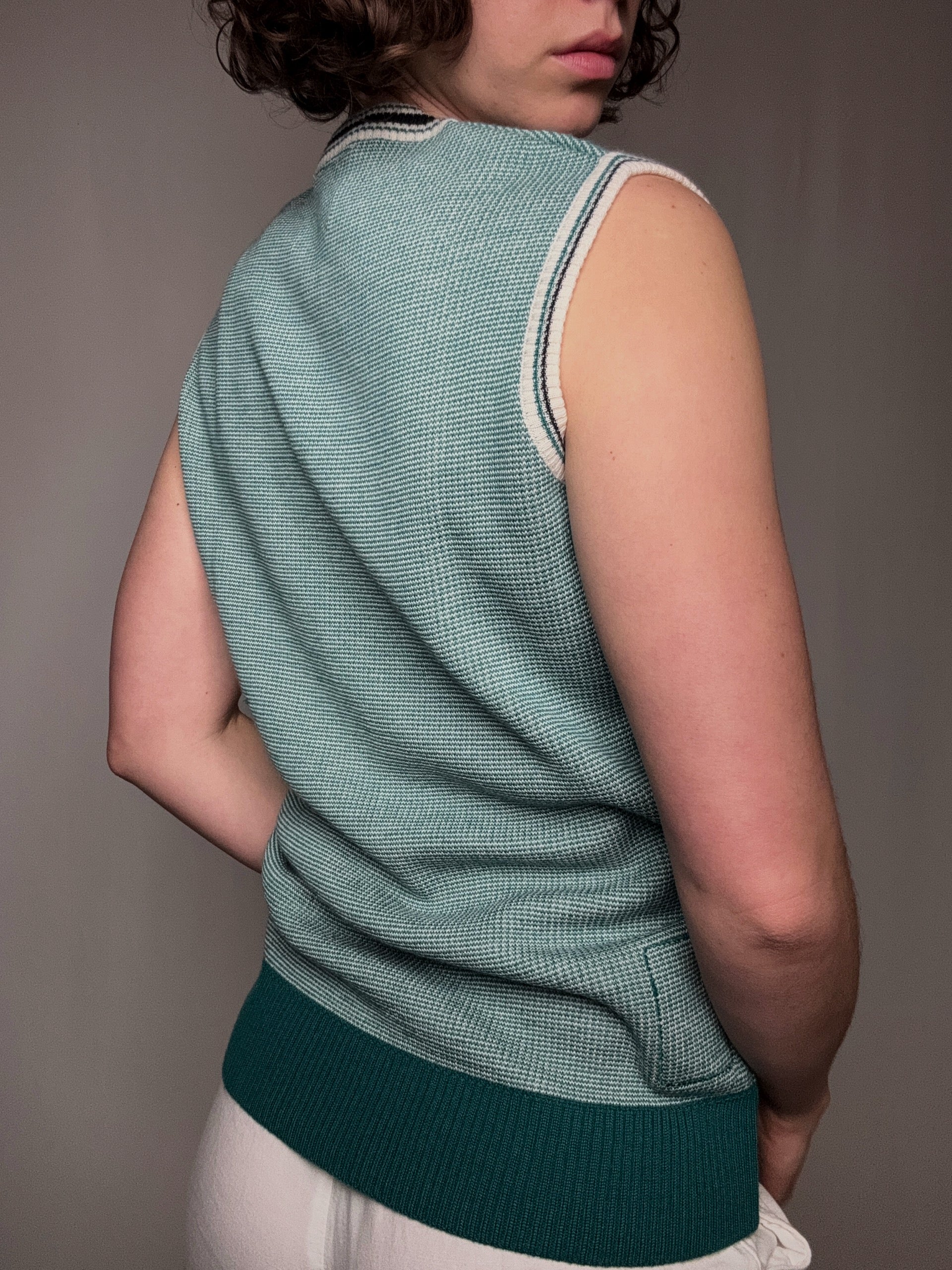 Vintage Sergio Tacchini Weste Größe M