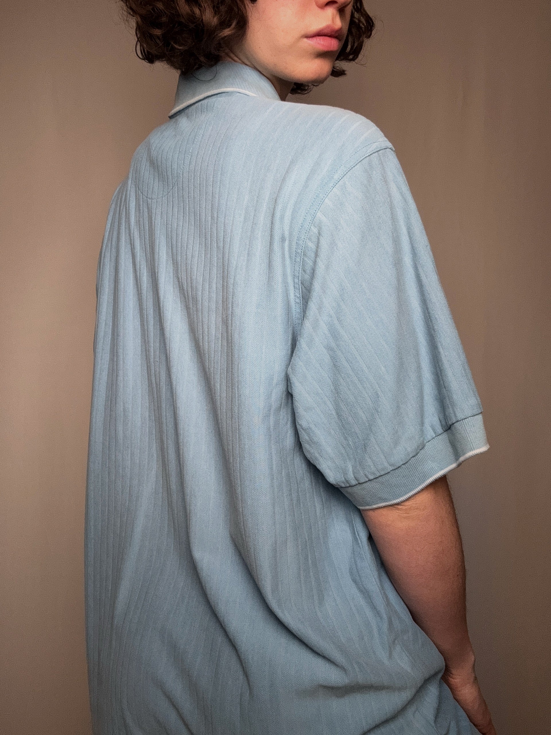 Polo bleu ciel Nike XL vintage