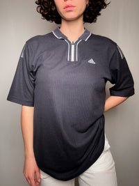 Polo gris Adidas L vintage