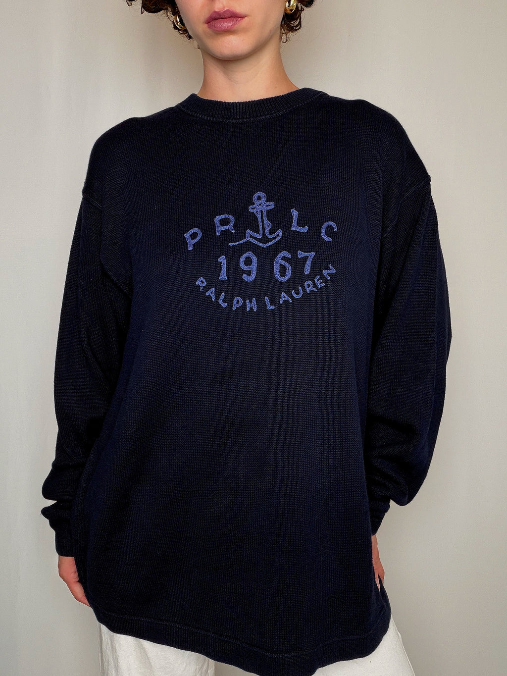 Pull marine Ralph Lauren XL vintage