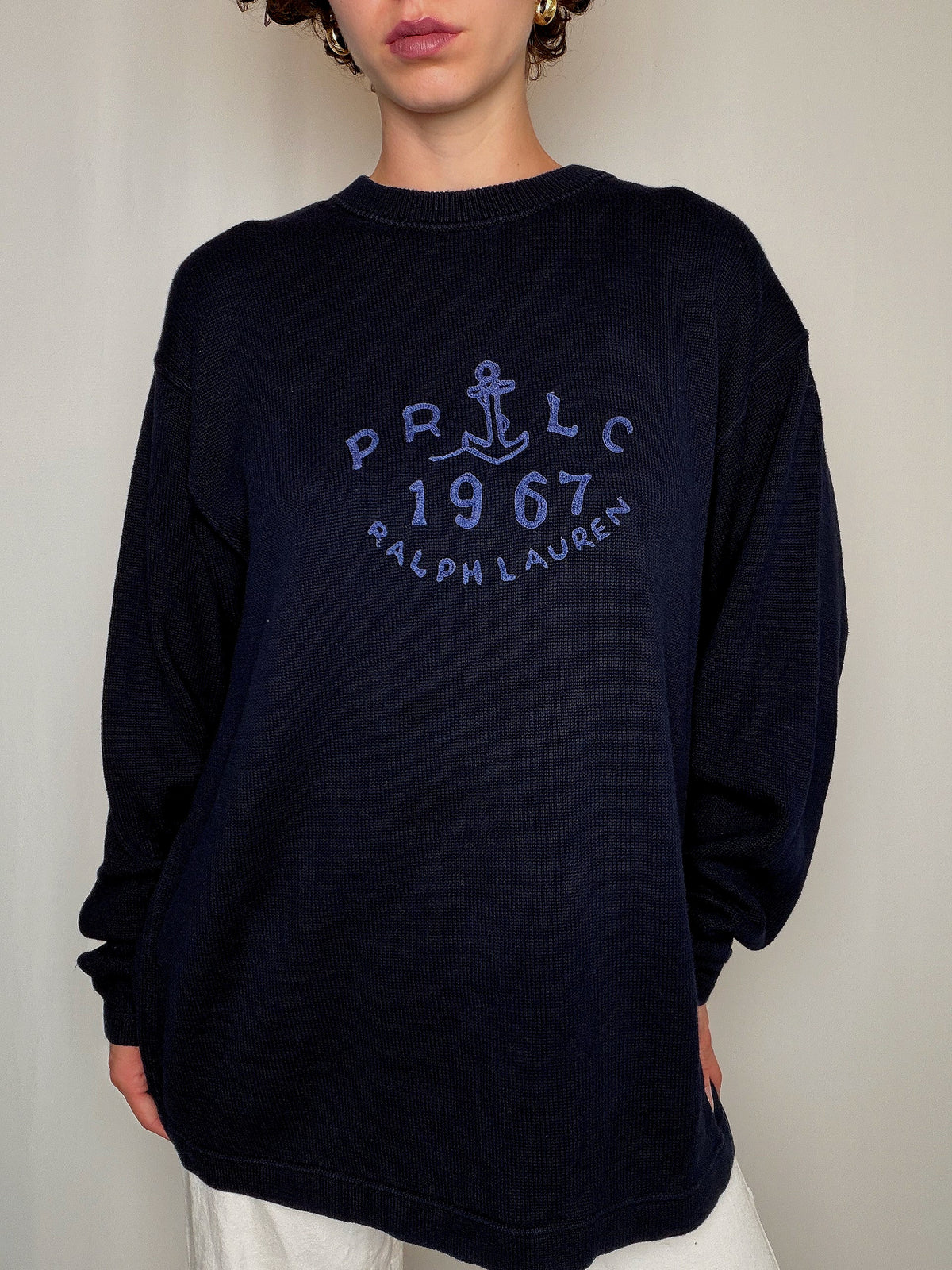 Pull marine Ralph Lauren XL vintage