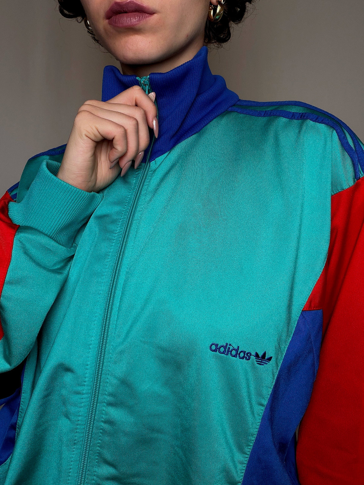 Jacket de sport tricolore L vintage