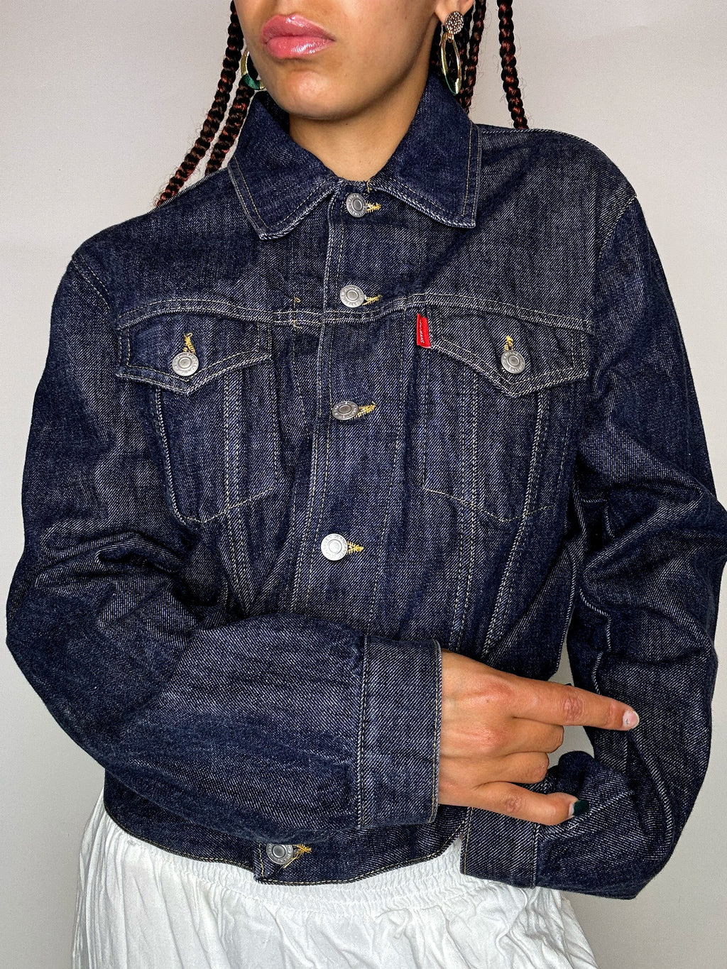 Vintage Wampum leichte Jeansjacke 