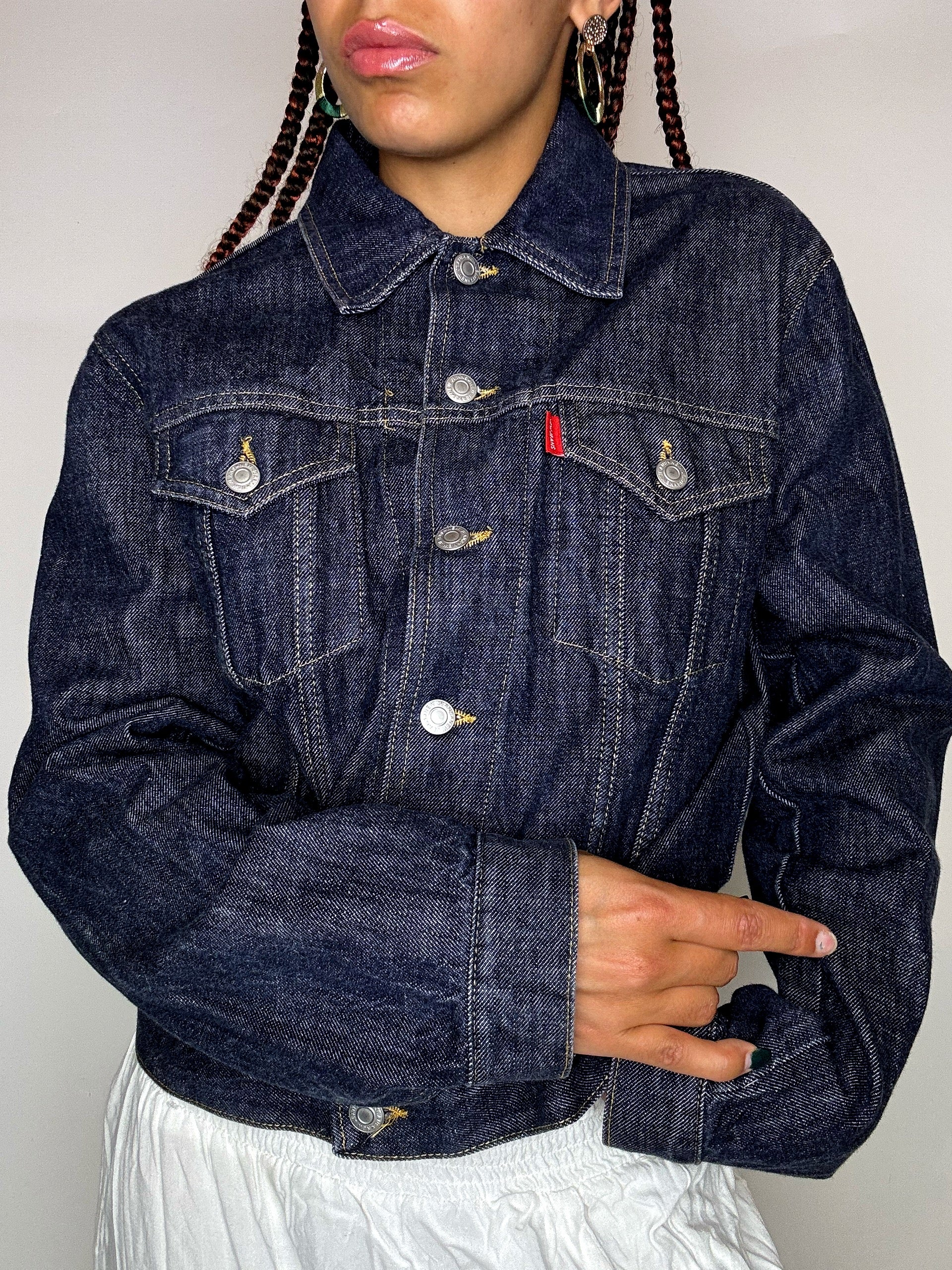 Vintage Wampum leichte Jeansjacke 