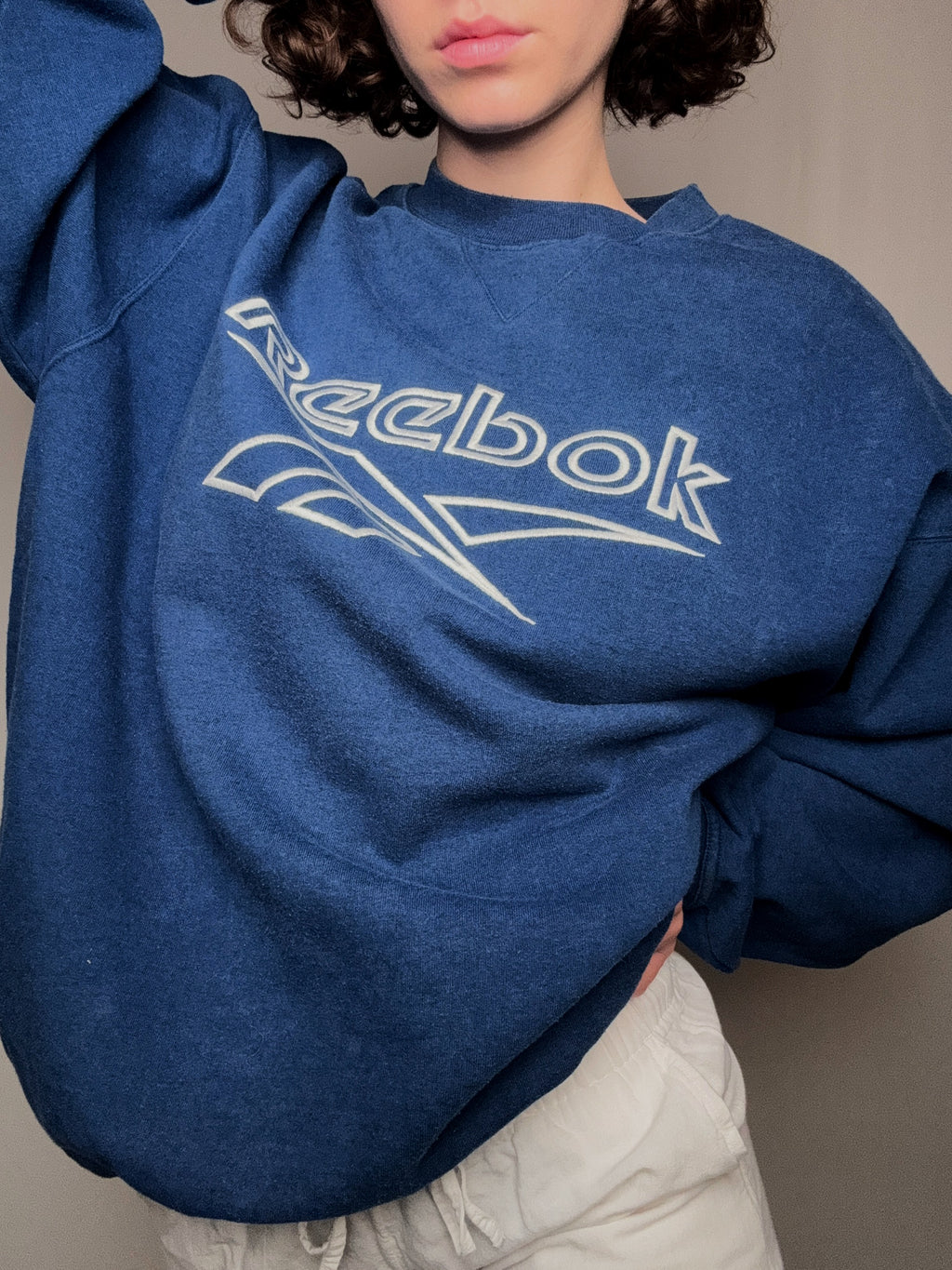 Blaues Reebok Vintage Sweatshirt XL