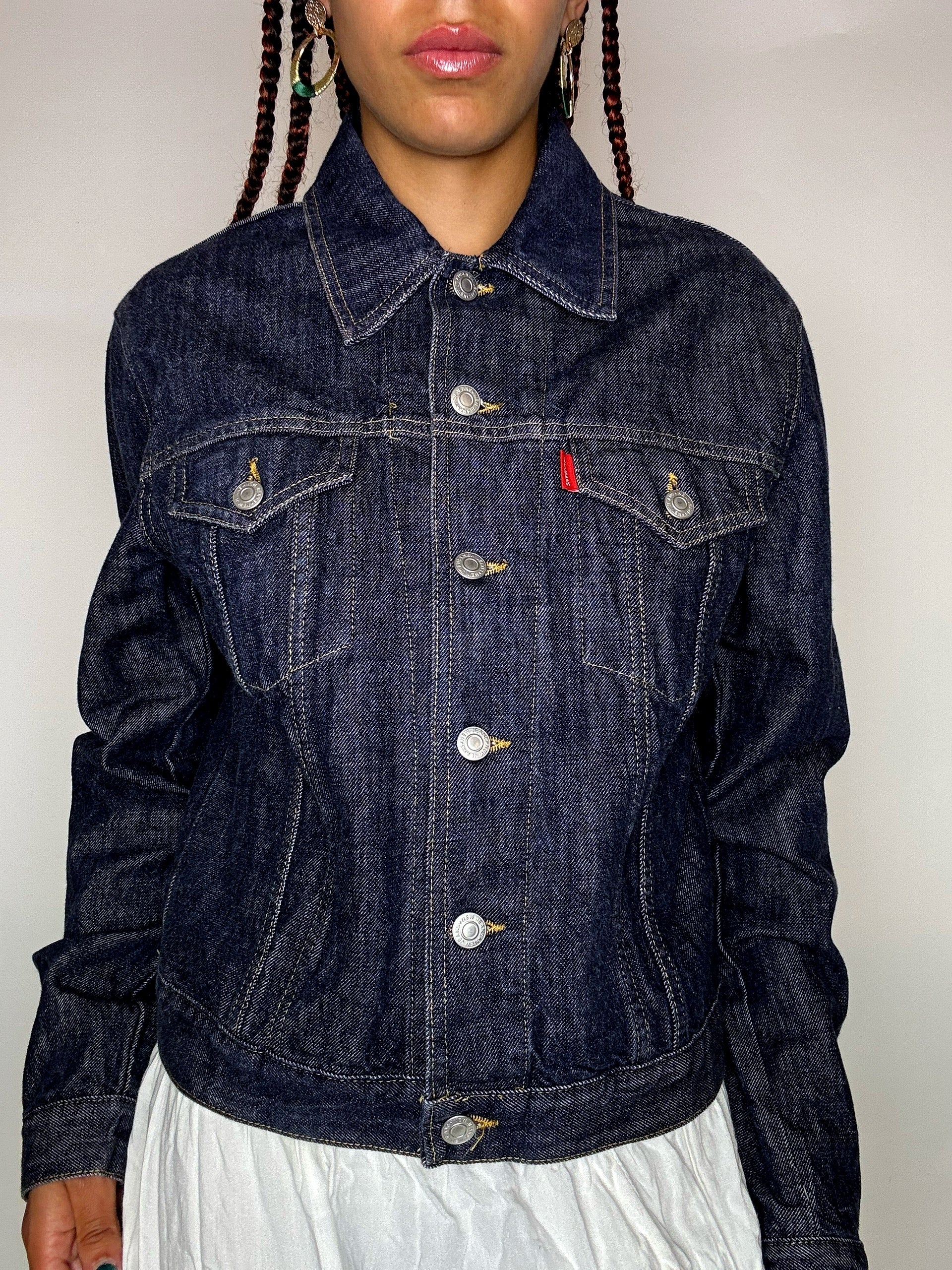 Veste en denim brut M vintage