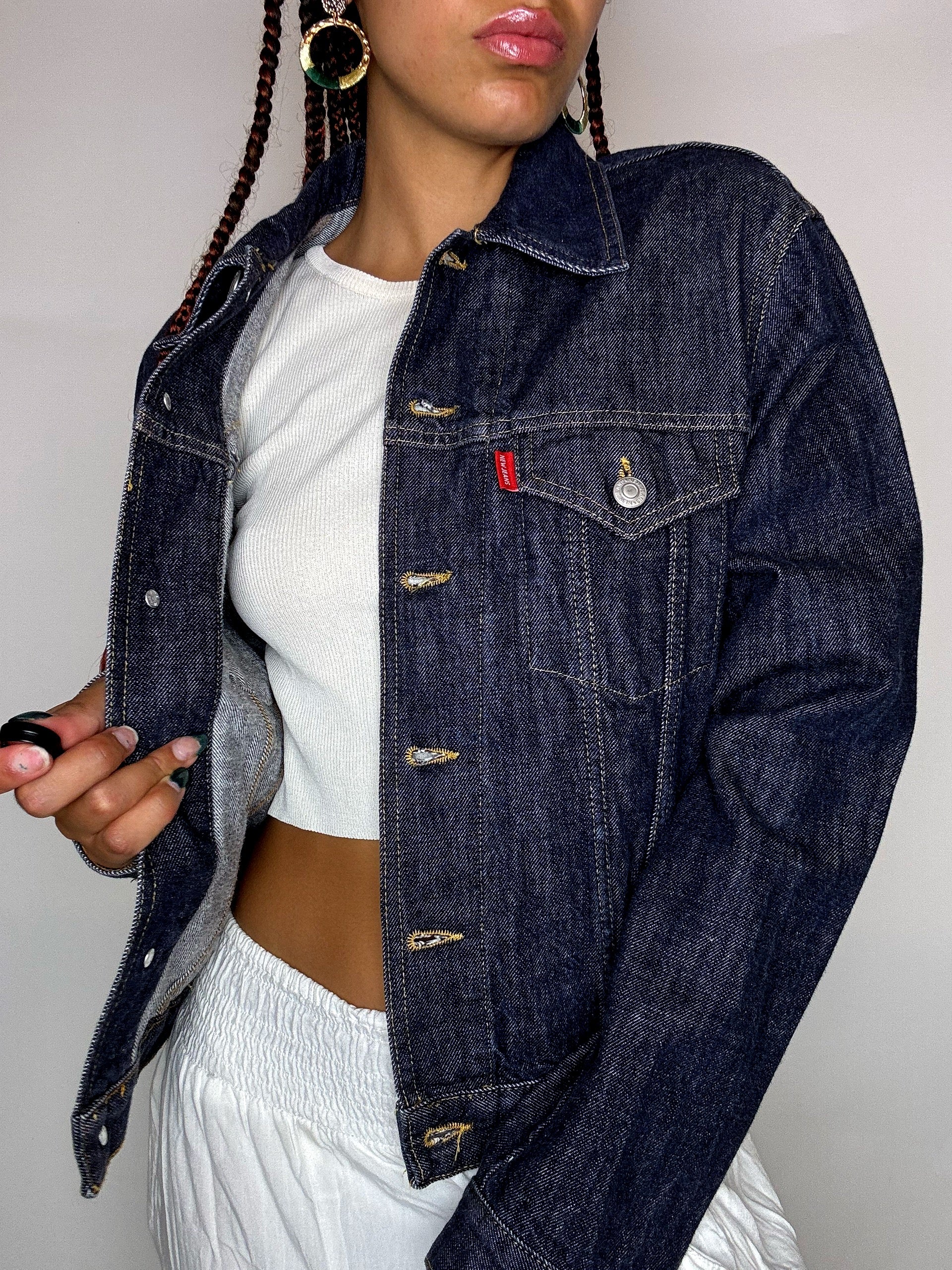 Vintage Wampum leichte Jeansjacke 