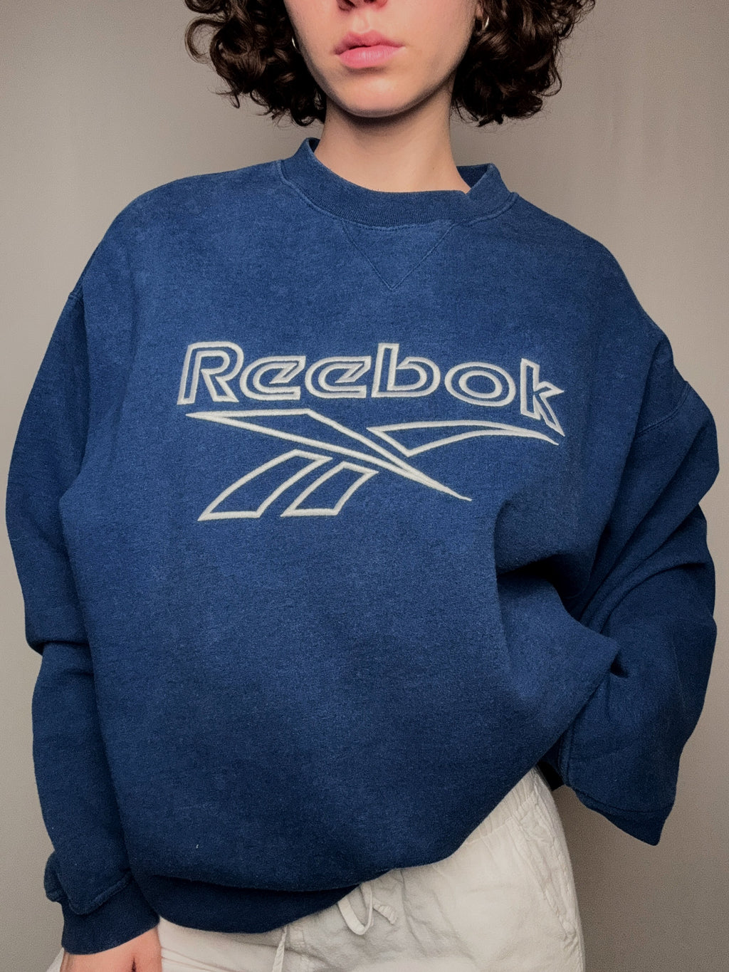 Blaues Reebok Vintage Sweatshirt XL