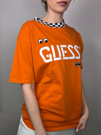 Orange racing t-shirt GUESS x J BALVIN S vintage 