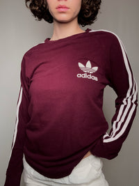 Adidas vintage long-sleeve polo shirt size M