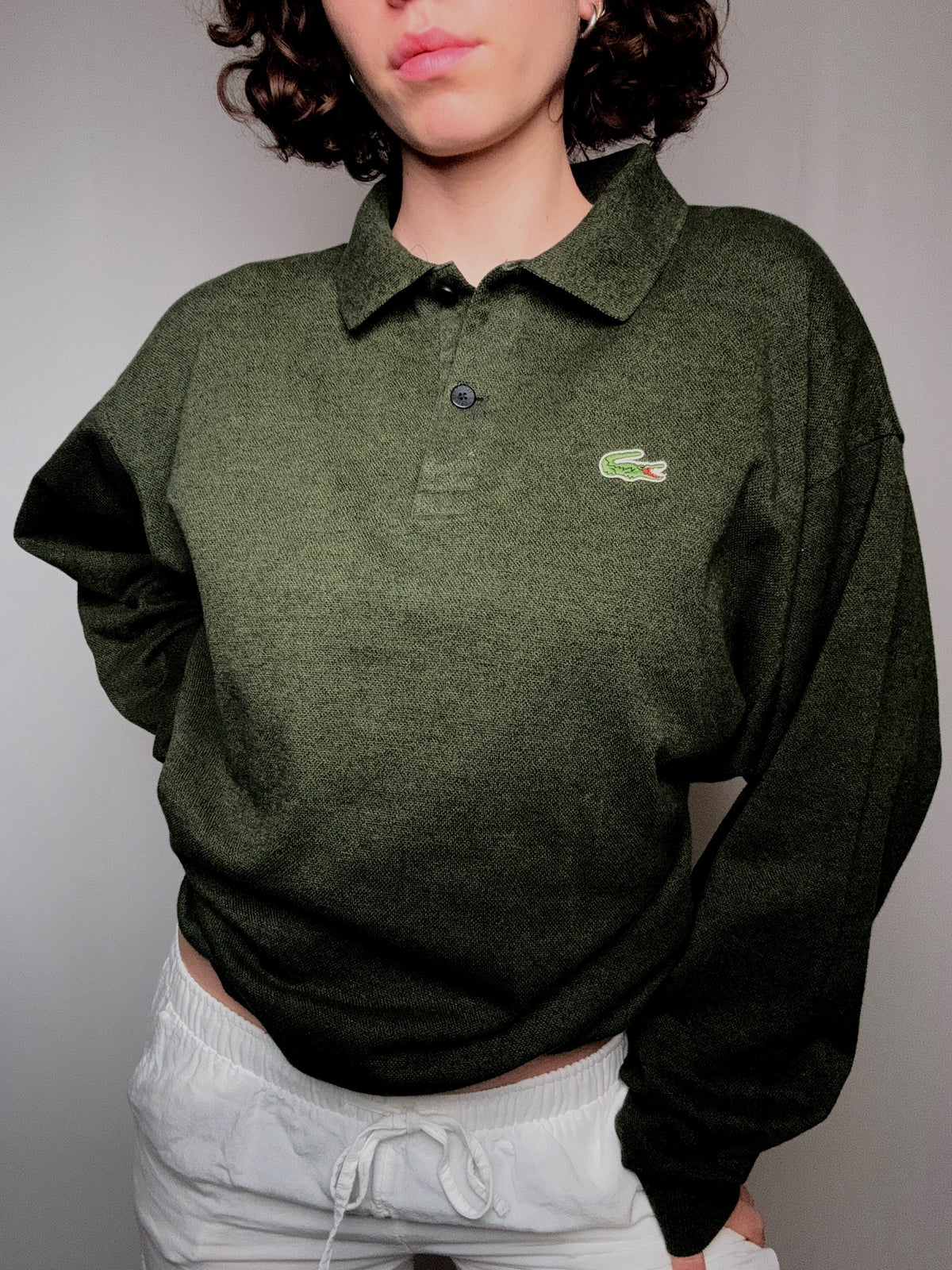 sweat style polo lacoste XL vintage