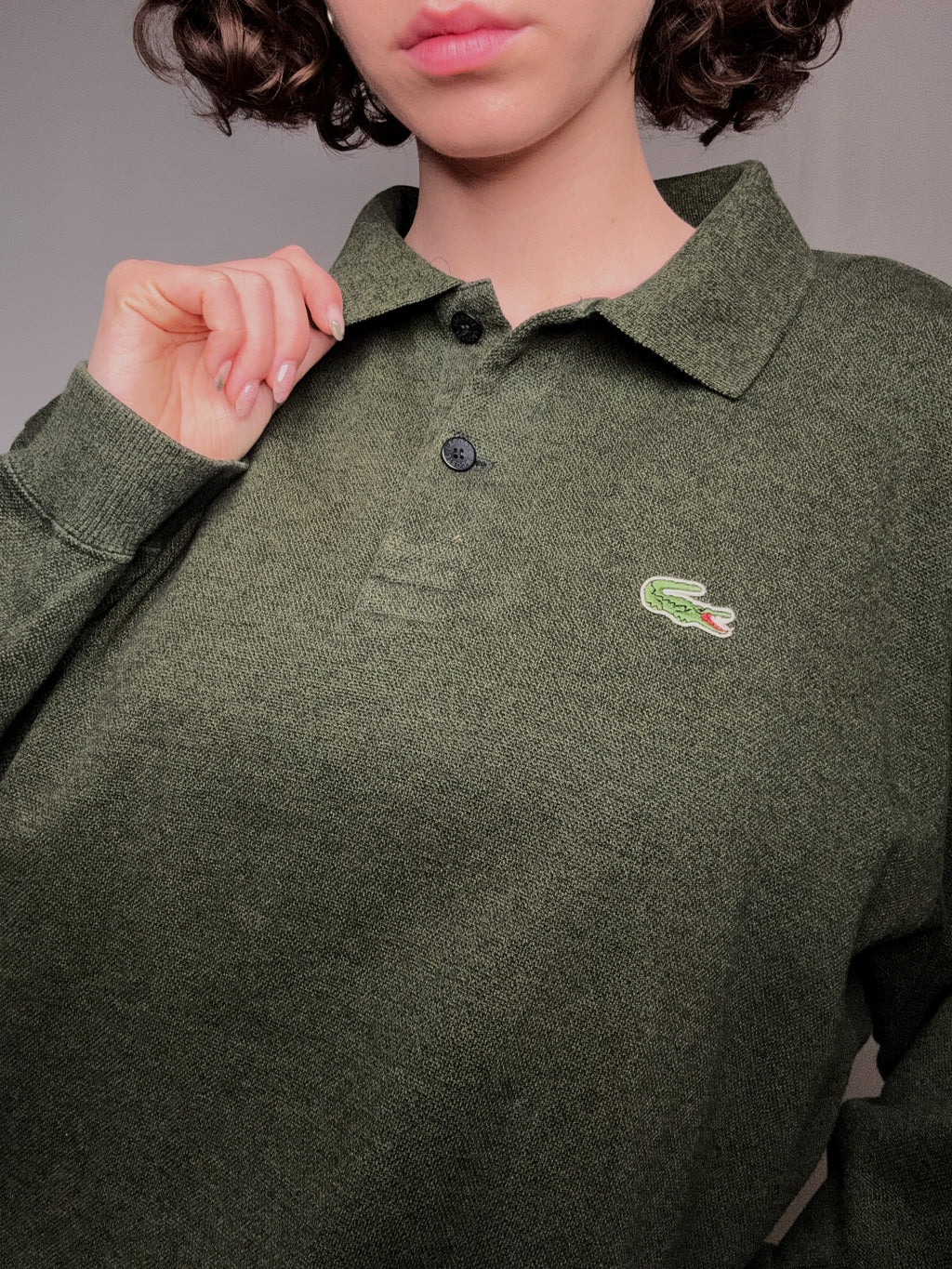 sweat style polo lacoste XL vintage