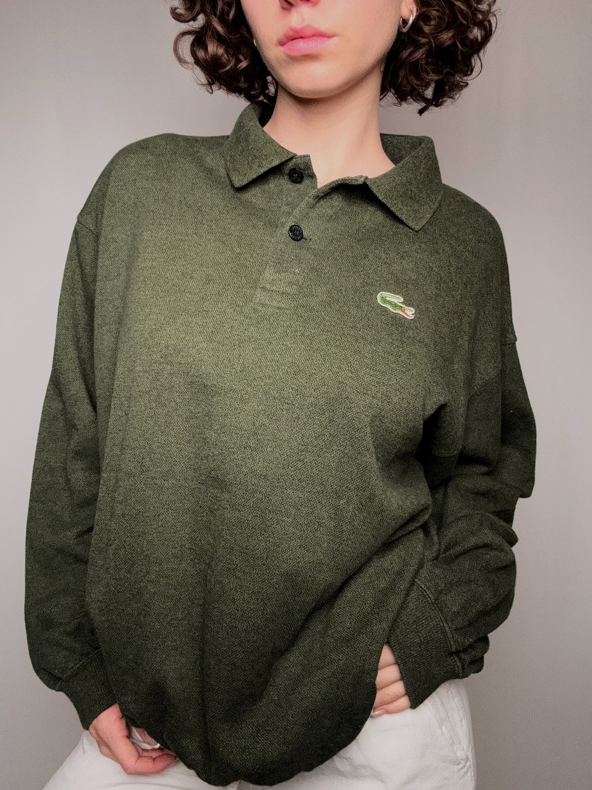 sweat style polo lacoste XL vintage