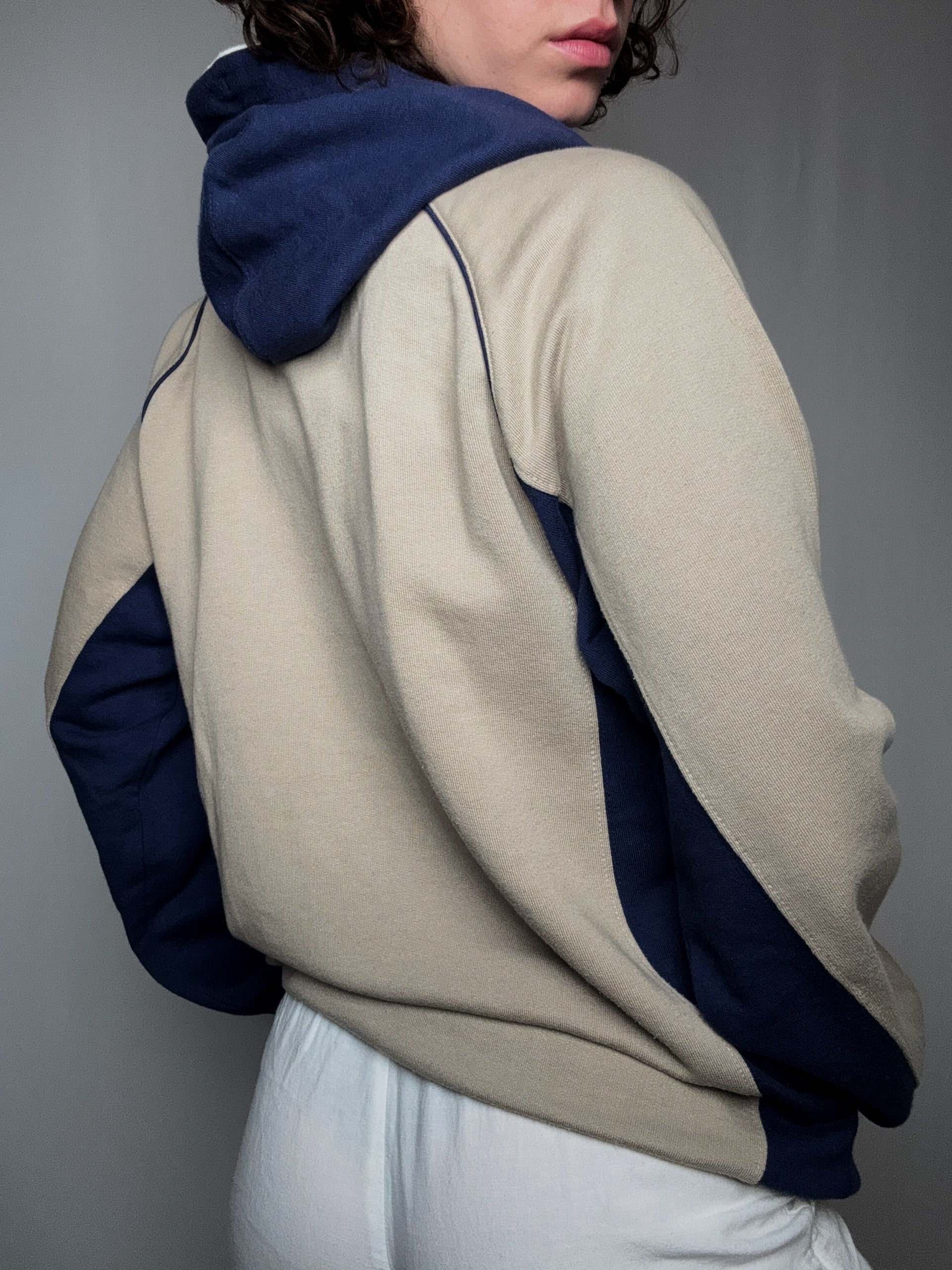 hoodie bicolore champion L vintage
