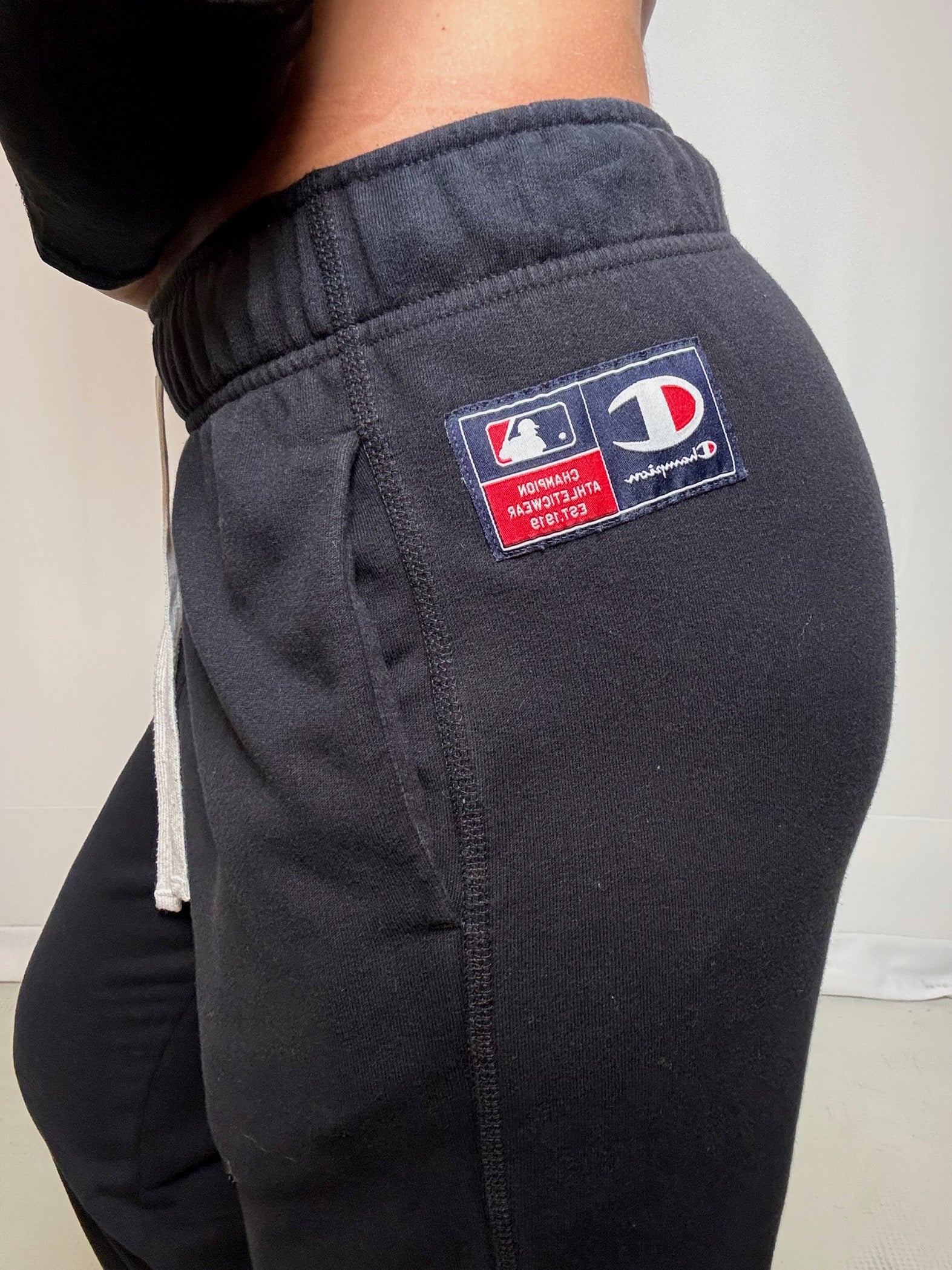 Jogging Champion noir M vintage