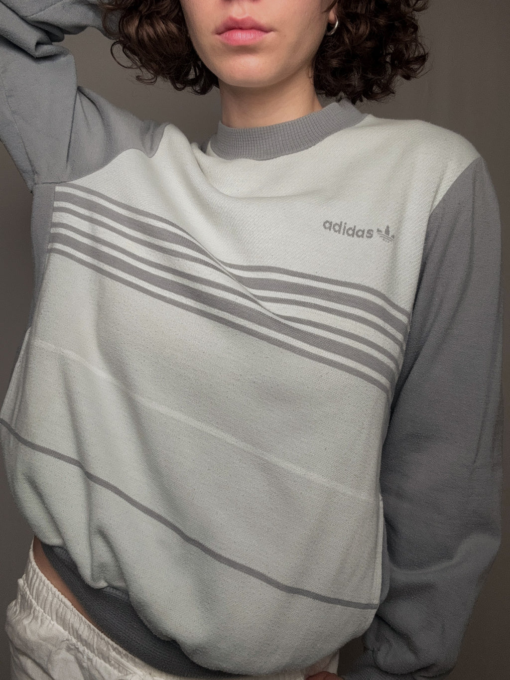 Sweat gris Adidas M/L vintage