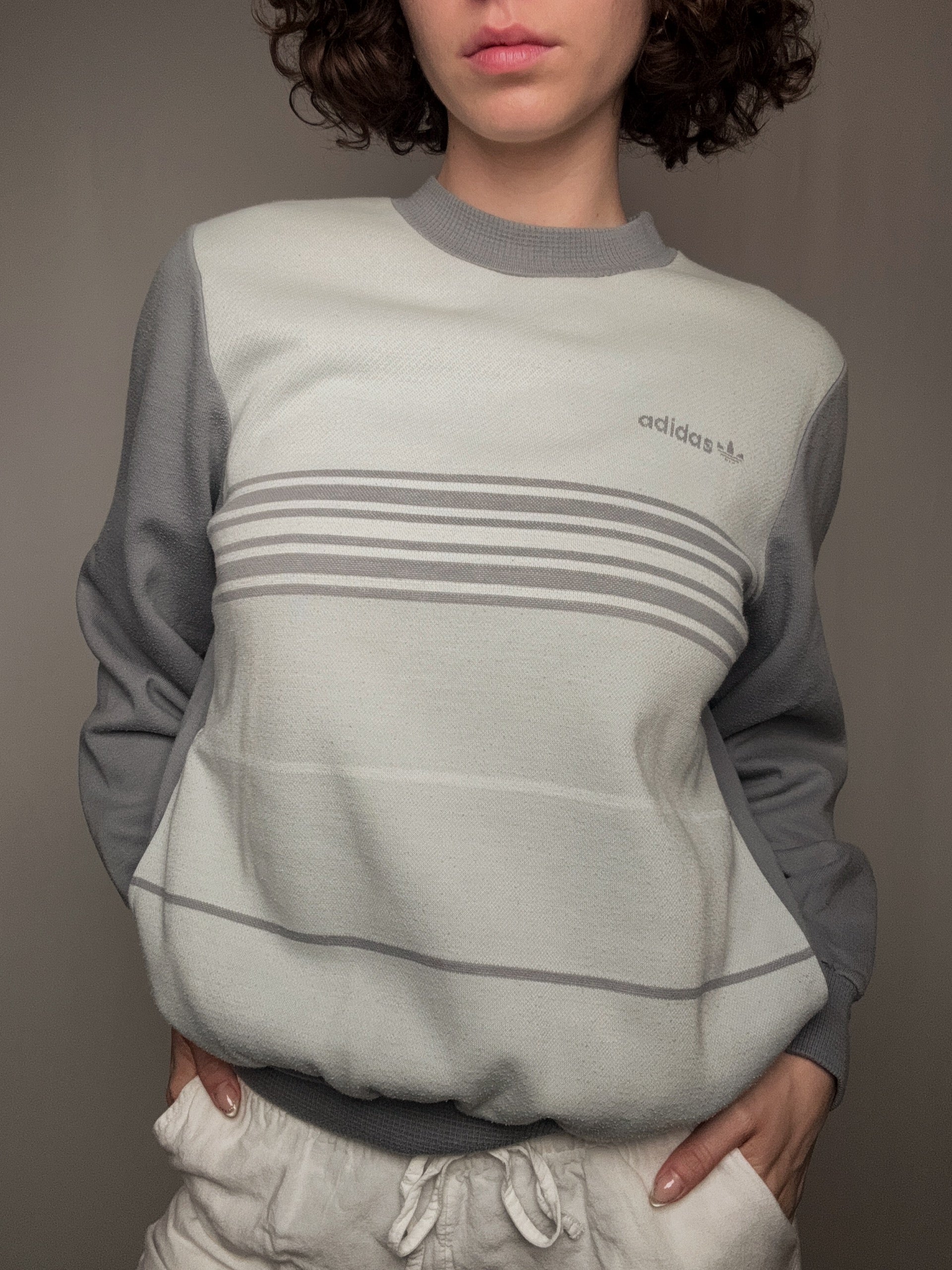 Sweat gris Adidas M/L vintage