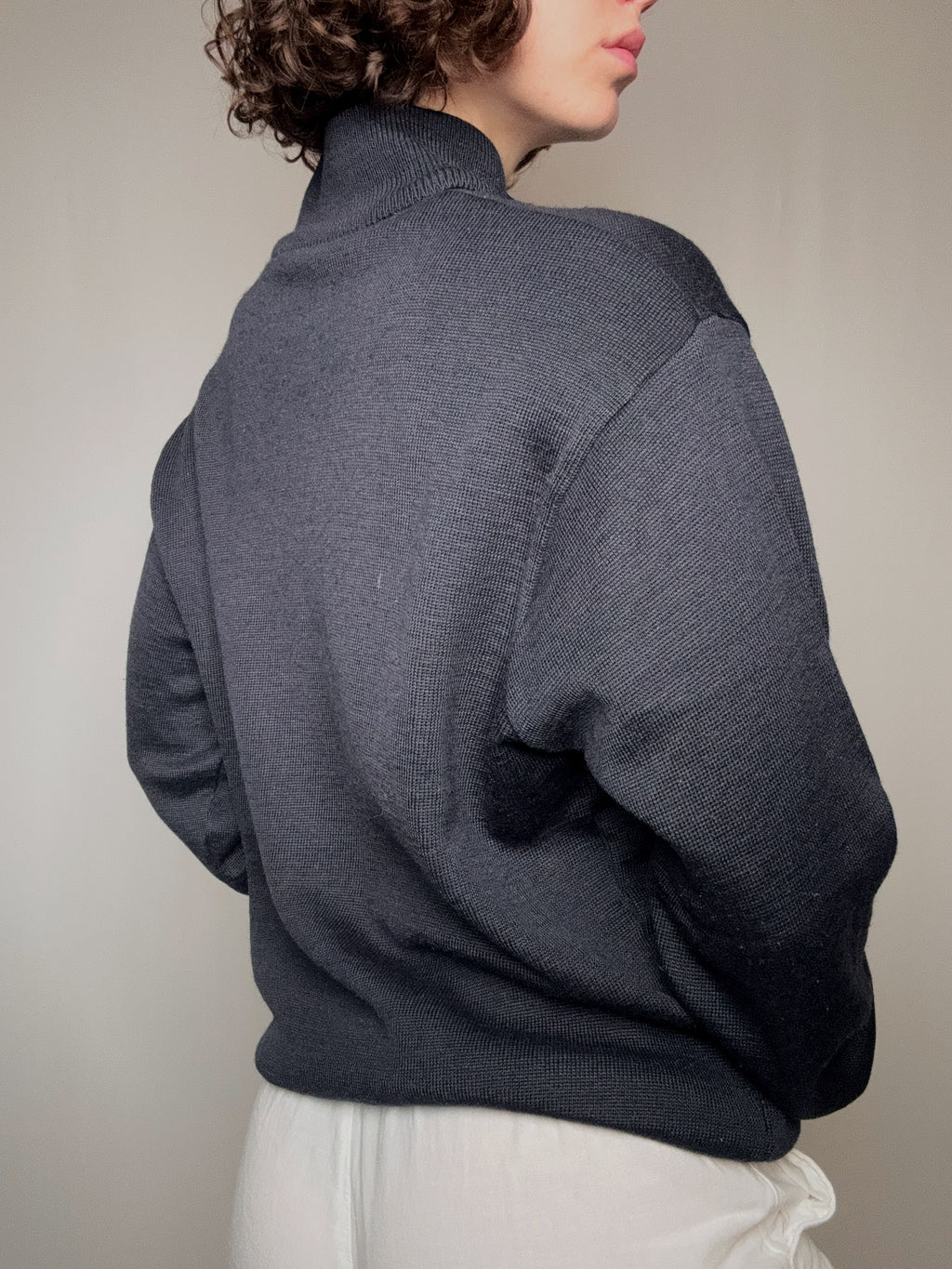 Lacoste Strickjacke mit Reißverschluss, L, Vintage