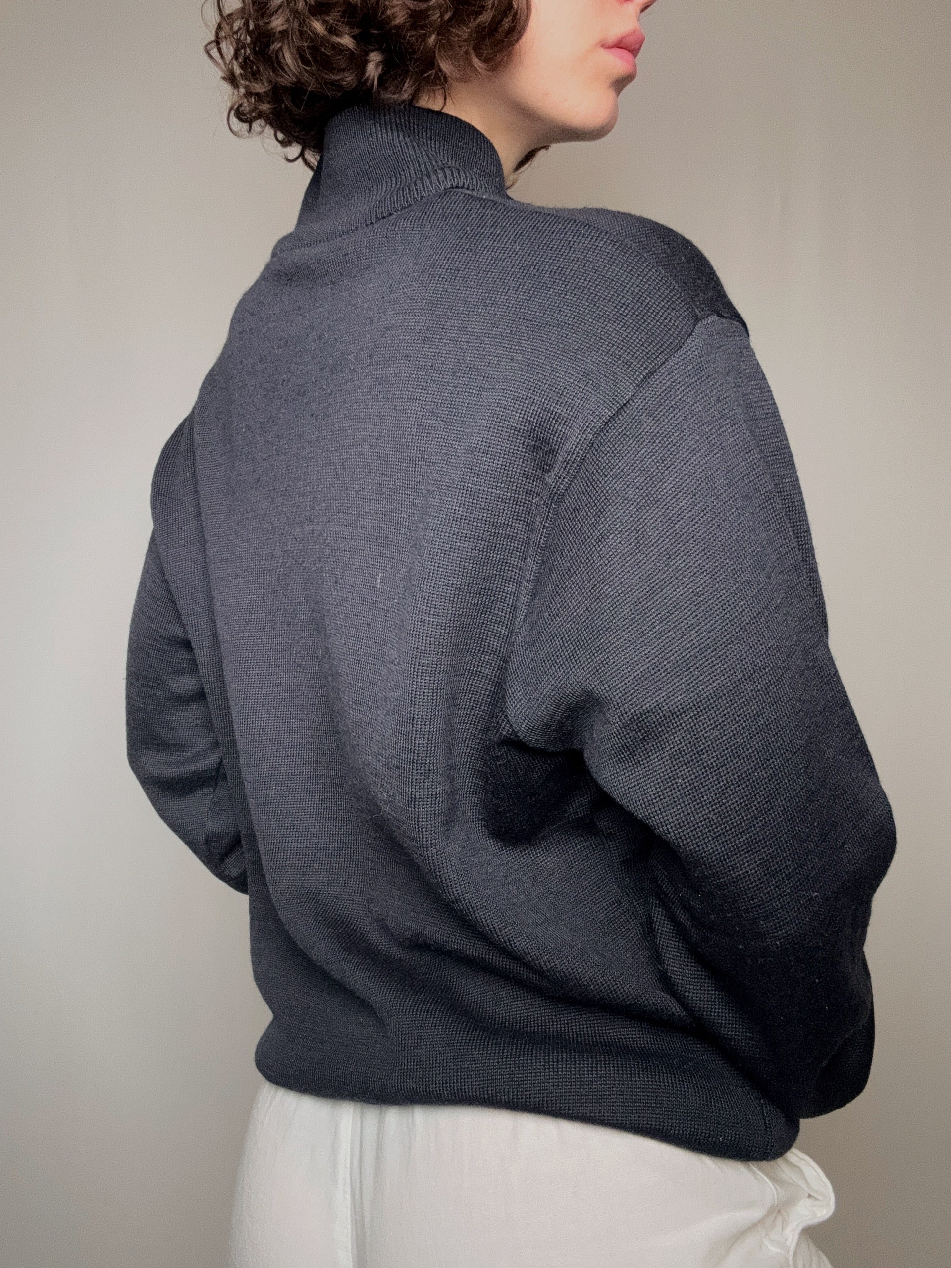 Lacoste Strickjacke mit Reißverschluss, L, Vintage