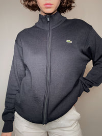 Lacoste Strickjacke mit Reißverschluss, L, Vintage