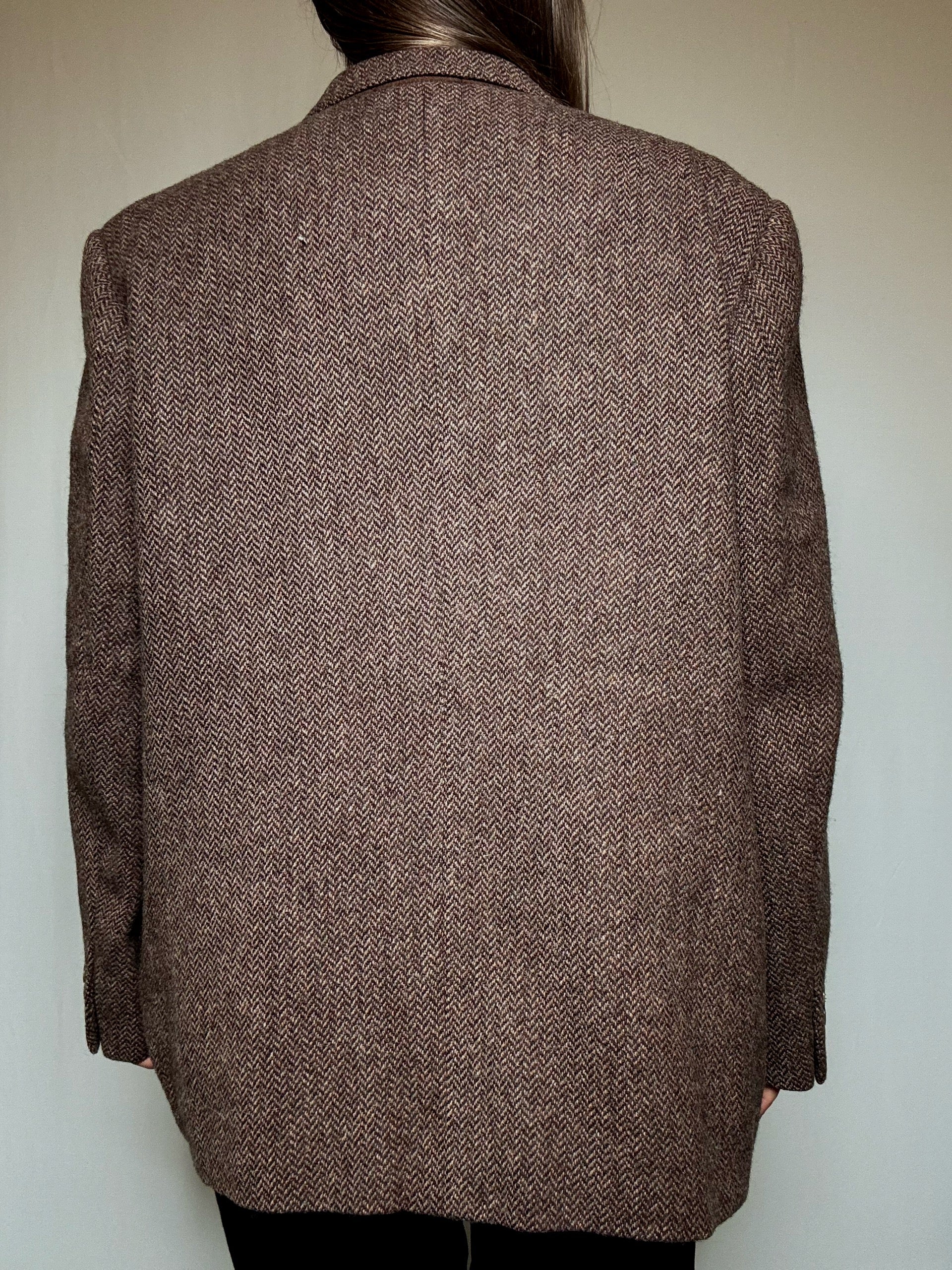 Blazer oversized brun XL vintage