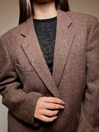 Blazer oversized brun XL vintage
