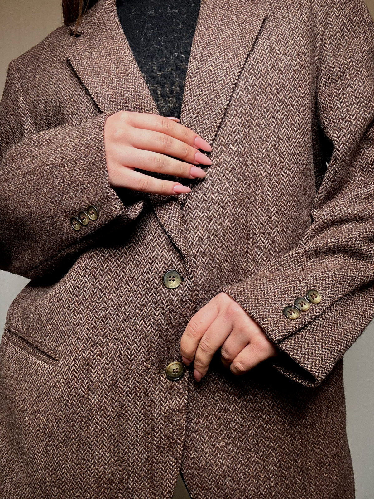 Blazer oversized brun XL vintage