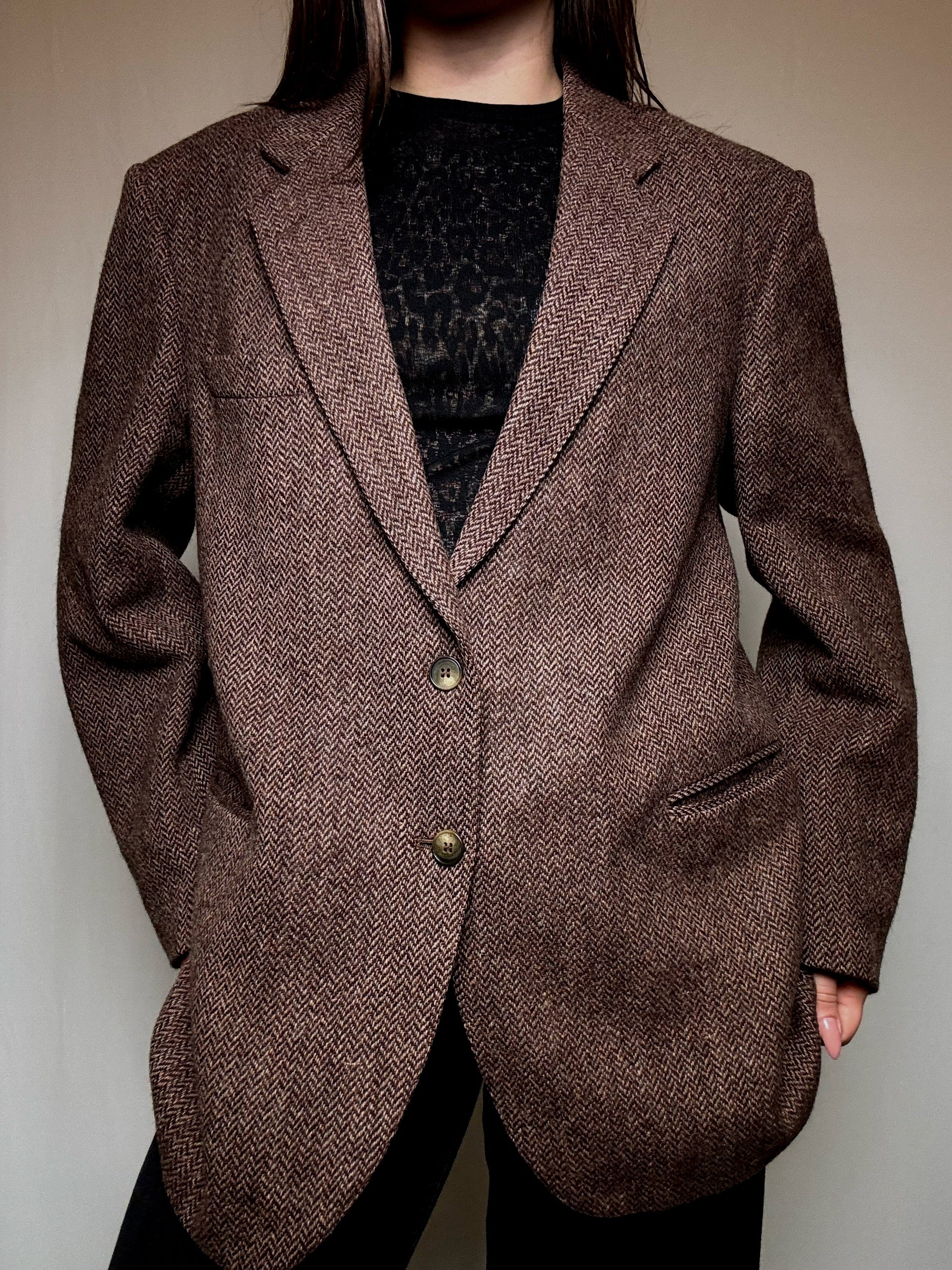 Blazer oversized brun XL vintage