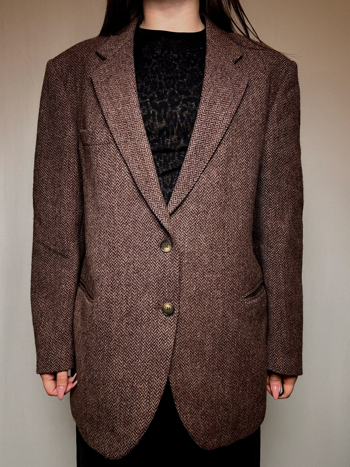 Blazer oversized brun XL vintage