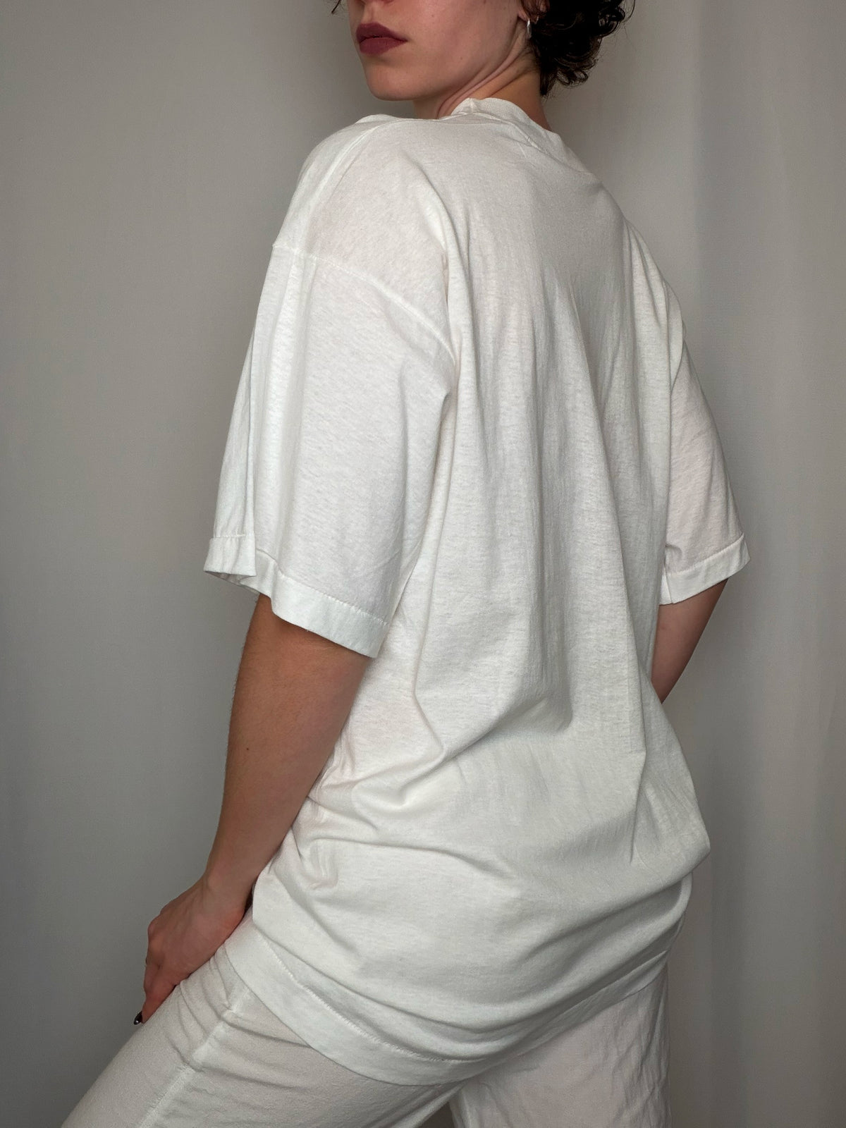 Tshirt blanc Polo club L vintage